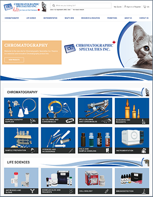 Chromatographic Specialties Inc. / MJS BioLynx Website